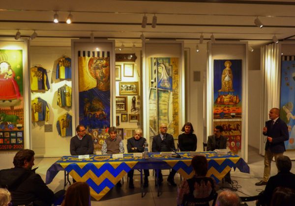 I pittori dei drappelloni riuniti nel Museo della Tartuca