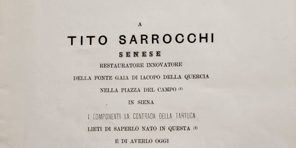 Bicentenario della nascita di Tito Sarrocchi